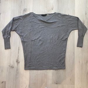 Alice + Olivia grey, dolman, cowl neck sweater, size XS